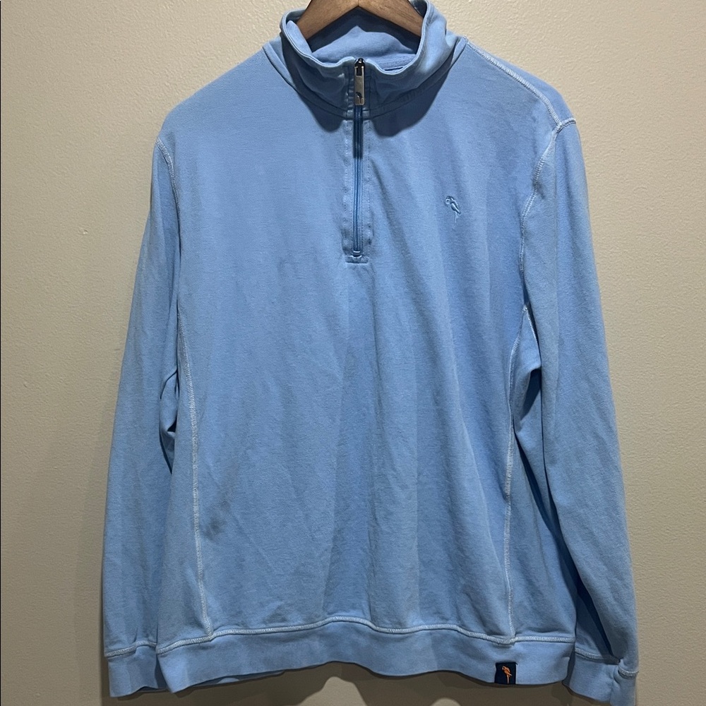 Margaritaville Men’s Blue Quarter-Zip Top